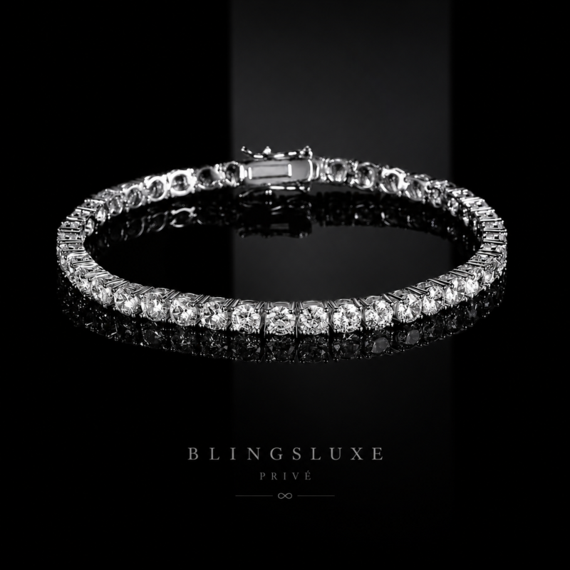 4mm Moissanite Tennis Bracelet