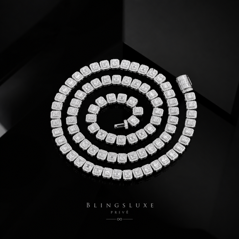 Baguette Royale Tennis Necklace