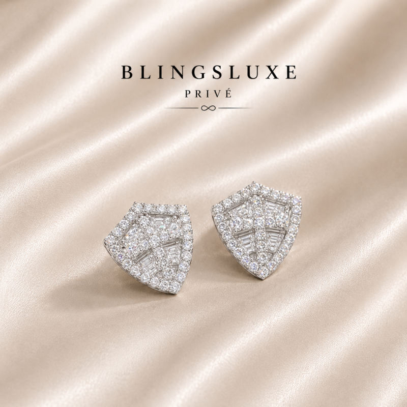 The Shield Cross Earrings