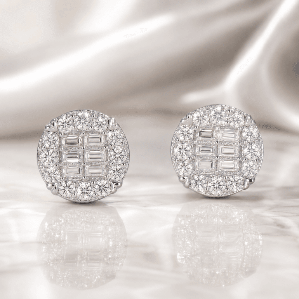 Valor Baguette Moissanite Earrings
