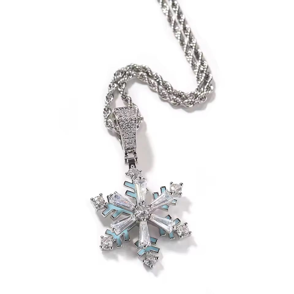 Snowflake CZ Pendant
