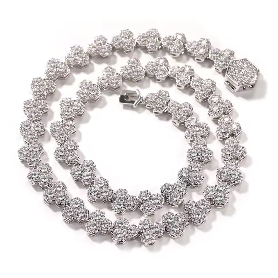 Honeycomb Tennis Necklace